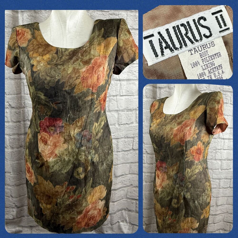Vintage Taurus II Floral Women's 16 Petite Dress Shoulder Pads Made In USA
